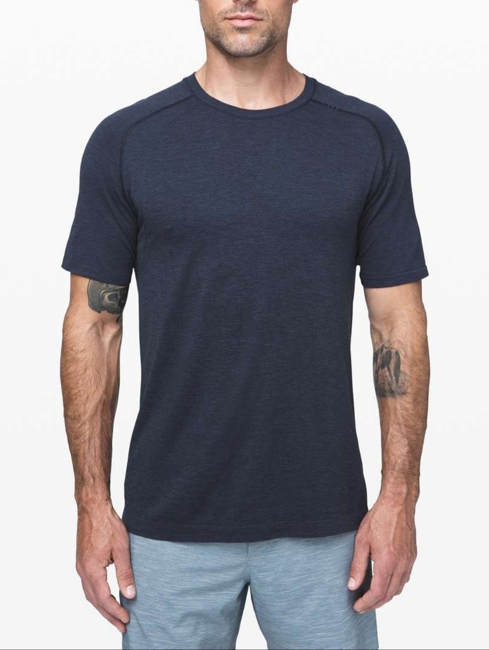 Lululemon Metal Vent Tech Short Sleeve 2.0 Mineral Blue True Navy Size Large